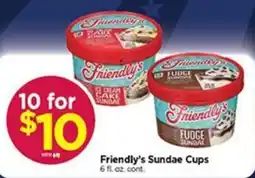 Tops Friendly's Sundae Cups offer