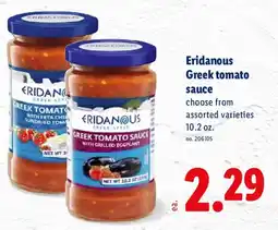 Lidl Eridanous greek tomato sauce offer
