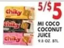 Compare Foods Chiky Mi Coco Coconut Juice offer