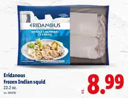 Lidl Eridanous frozen Indian squid offer