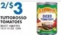 Compare Foods Tuttorosso diced tomatoes offer