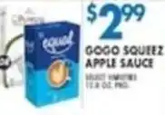 Compare Foods Gogo Squeeze Apple Sauce offer
