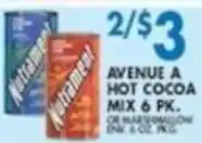 Compare Foods Avenue A hot cocoa mix offer