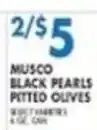 Compare Foods Musco black pearls pitted olives offer