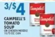 Compare Foods Campbell's tomato soup or chicken noodle offer