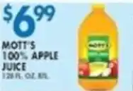 Compare Foods Mott's 100% apple juice offer