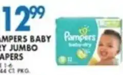 Compare Foods Pampers baby dry jumbo diapers offer