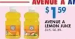 Compare Foods Avenue A lemon juice offer