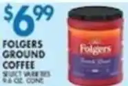 Compare Foods Folgers ground coffee offer