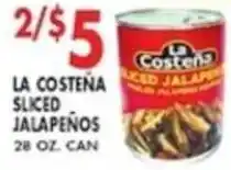 Compare Foods La Costena sliced jalapeno offer