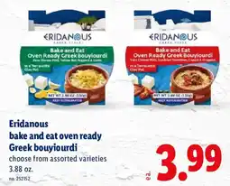 Lidl Eridanous bake and eat oven ready Greek bouyiorudi offer