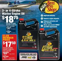 Cabela's Bass Pro Shops 2 or 4 Stroke Marine Engine Oil offer