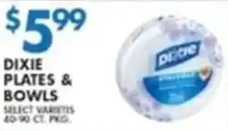 Compare Foods Dixie plates & bowls offer