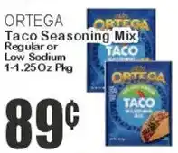Key Food Ortega taco seasoning mix offer