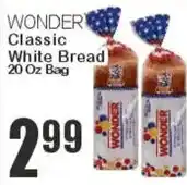 Key Food Wonder classic white bread offer