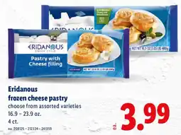 Lidl Eridanous frozen cheese pastry offer