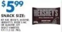 Compare Foods Hershey's snack size offer