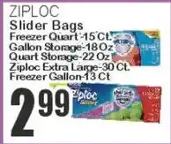 Key Food Ziploc slider bags offer