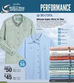 Cabela's Johnny Morris World Wide Sportsman Ultimate Angler Shirts for Men offer