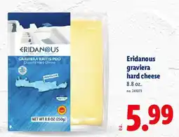 Lidl Eridanous graviera hard cheese offer