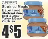 Key Food Gerber strained meats baby food offer