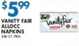 Compare Foods Vanity fair allocc napkins offer