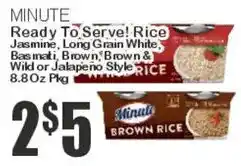 Key Food Minute ready to serve rice offer