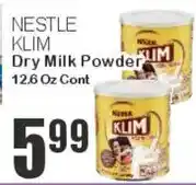 Key Food Nestle Klim Dry Milk Powder offer