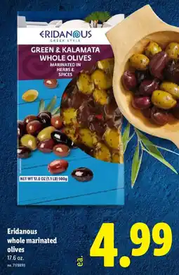 Lidl Eridanous whole marinated olives offer