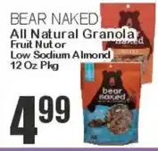 Key Food Bear Naked All Natural Granola offer