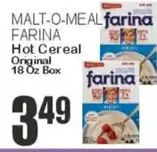 Key Food Malt-o-meal farina hot cereal original offer