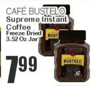 Key Food Cafe Bustelo supreme instant coffee offer