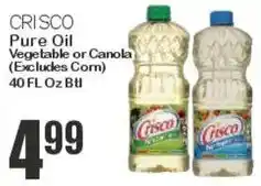 Key Food Crisco Pure Oil Vegetable or Canola offer