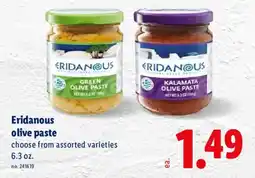 Lidl Eridanous olive paste offer