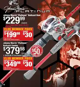 Cabela's Johnny Morris Platinum Baitcast Reel offer