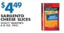 Compare Foods Sargento cheese slices offer