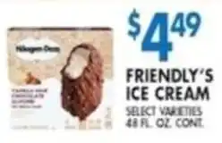 Compare Foods Friendly's ice cream offer