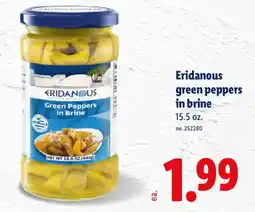 Lidl Eridanous green peppers in brine offer