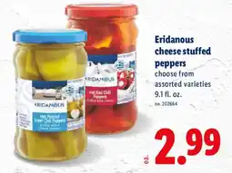 Lidl Eridanous cheese stuffed peppers offer
