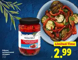 Lidl Eridanous marinated roasted red peppers offer