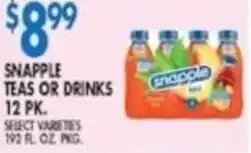 Compare Foods Snapple teas or drinks offer