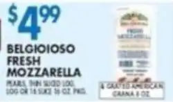 Compare Foods Belgioioso fresh mozzarella offer