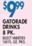 Compare Foods Gatorade drinks offer