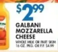 Compare Foods Galbani mozzarella cheese offer