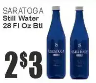 Key Food Saratoga still water offer