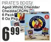 Key Food Pirate's Booty aged white cheddar cheddar puffs offer