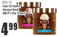 Key Food Edy's ice cream assorted offer
