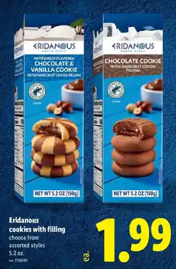 Lidl Eridanous cookies with filling offer
