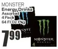 Key Food Monster energy drinks assorted offer