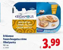 Lidl Eridanous frozen bougatsa crème filled pastry offer